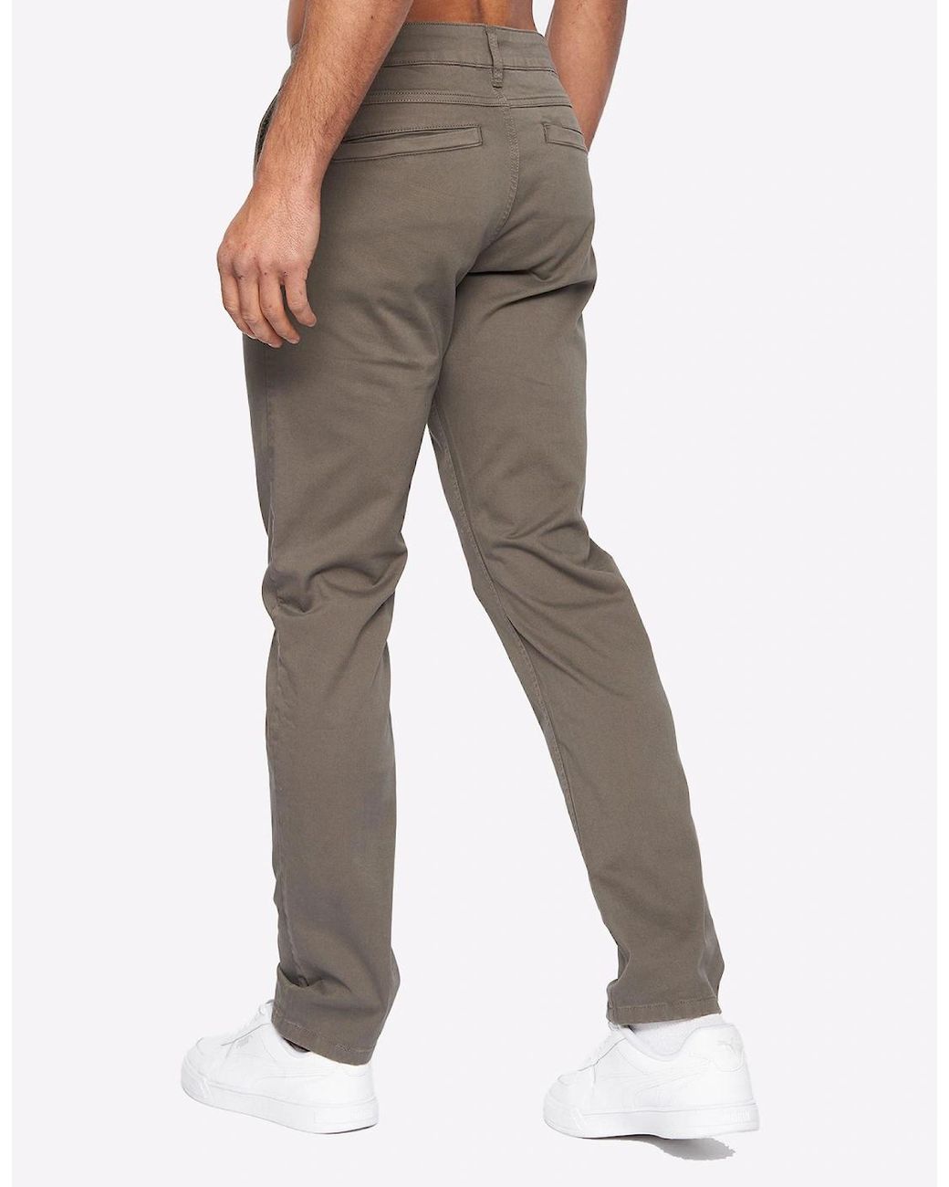 Duck and Cover Gray Duck And Cover Moretor Chinos for men