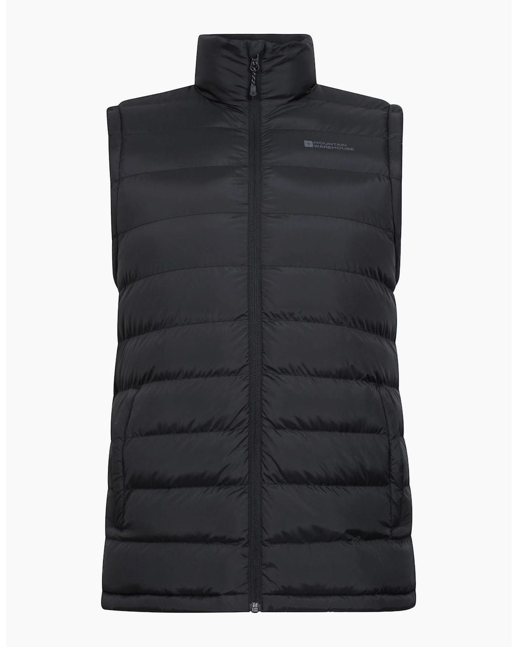 Mountain Warehouse Black Seasons Faux Fur Lined Padded Gilet for men