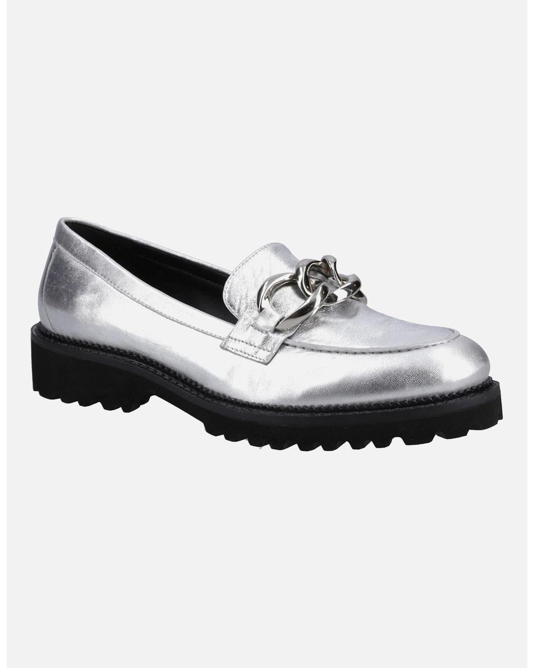 Hush Puppies White Gianna Leather Loafers