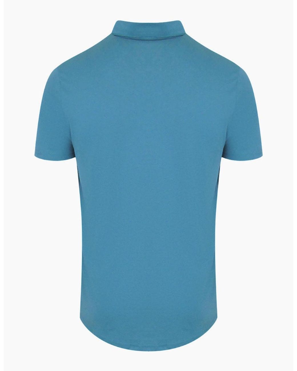 Aquascutum Blue Active Cotton Polo Dry-Fit Avio Polo Shirt for men