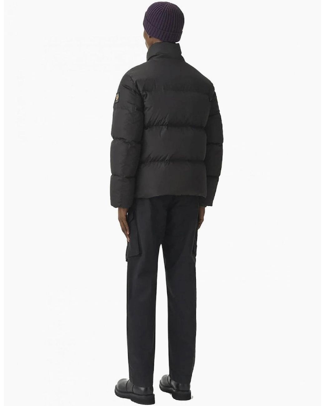 Belstaff Black Grid Paxton Down Jacket for men