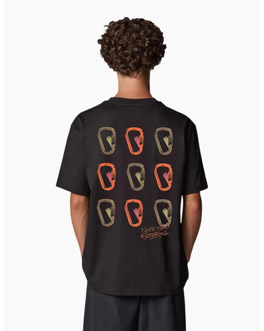 The North Face Black T Shirt Nse Oversized Crew Neck Short Sleeve Cotton for men