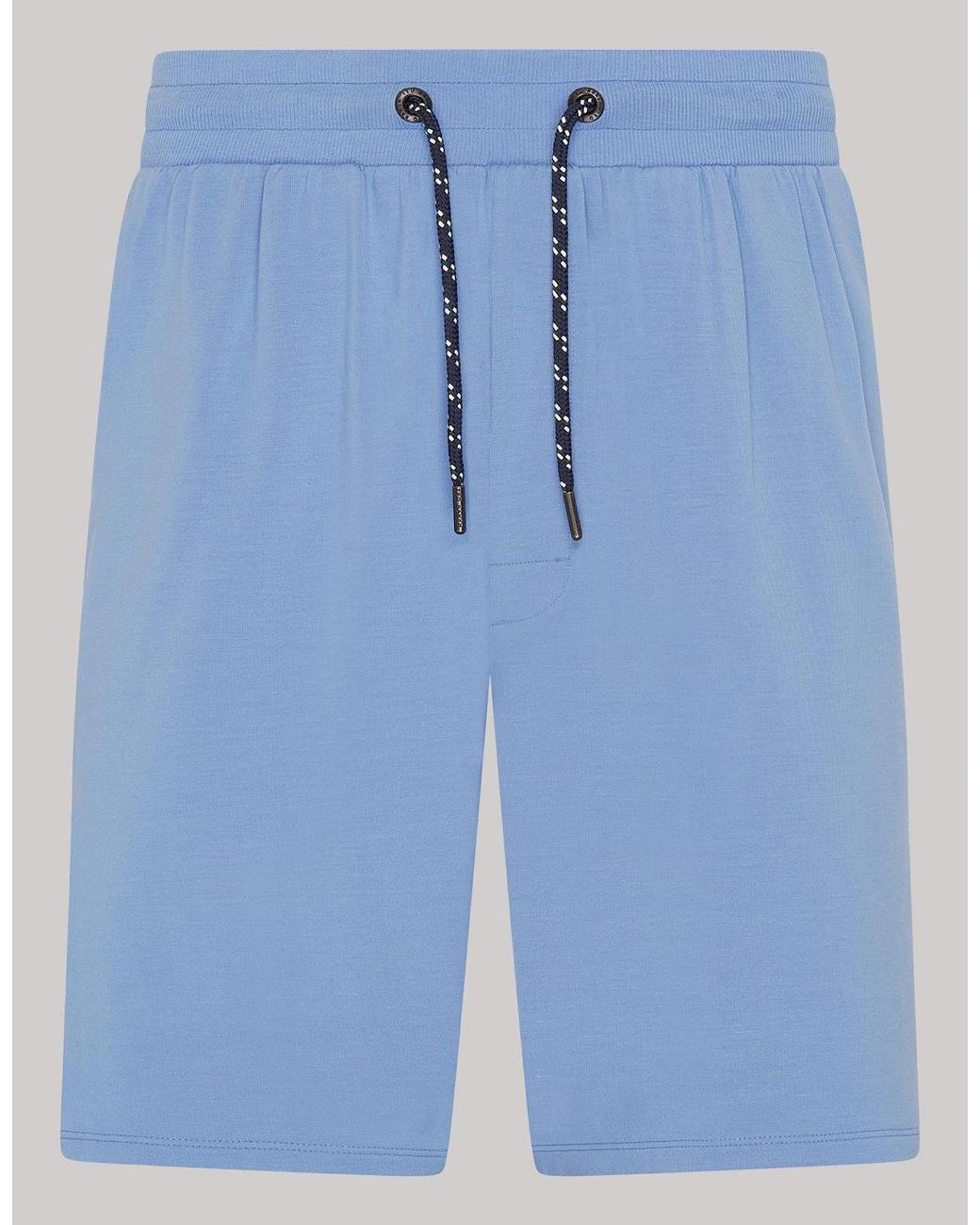 Ted Baker Blue Modal T Shirt And Short Set Loungewear Riviera for men