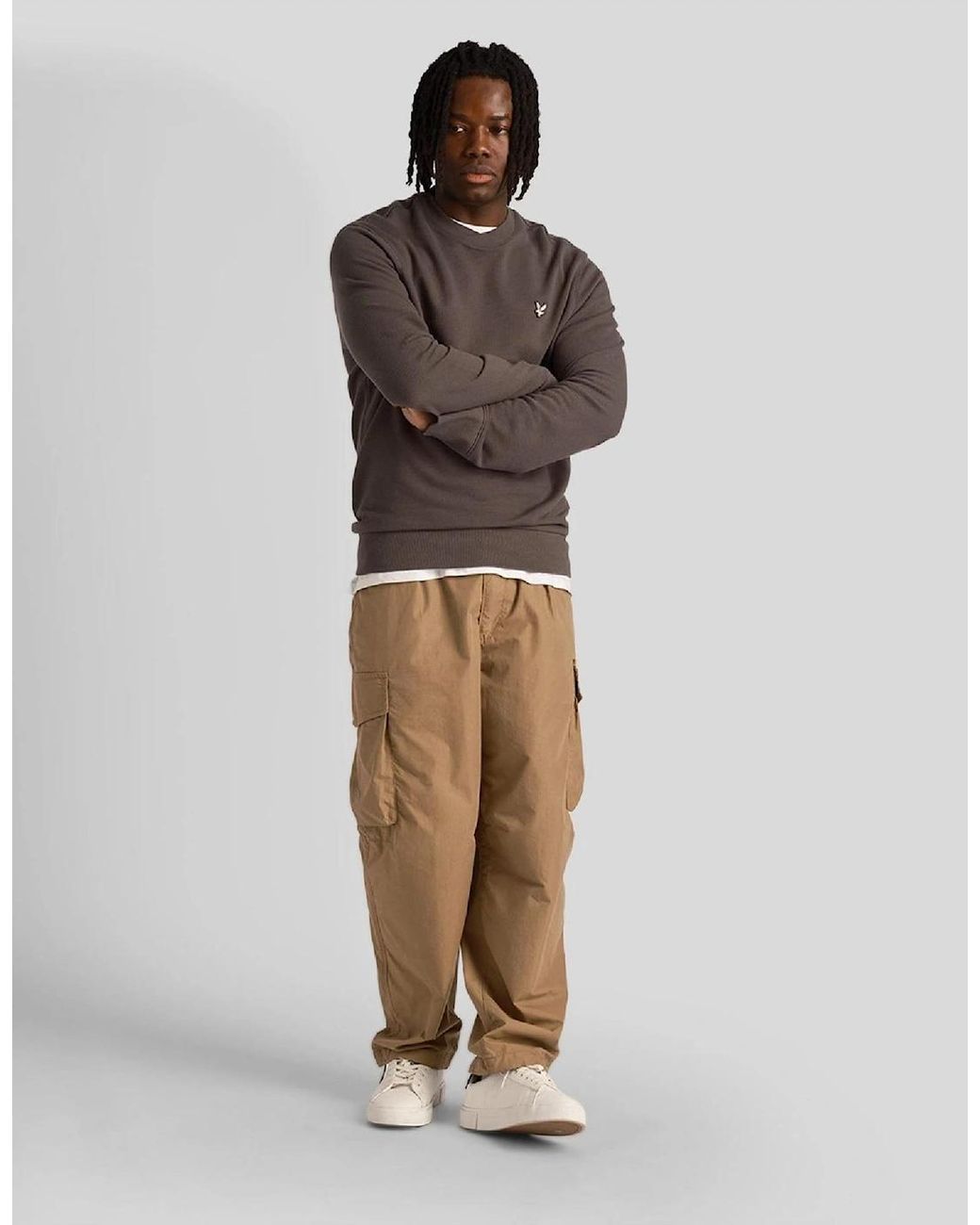 Lyle & Scott Brown Utility Sweatshirt for men