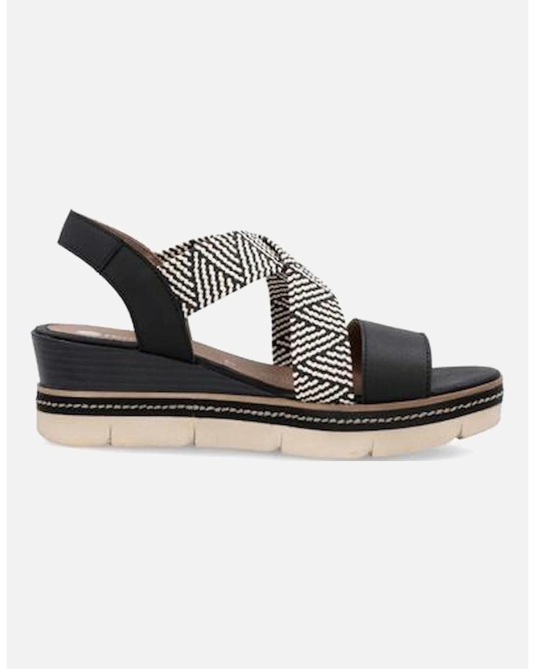 Remonte Black Ladies Sandal D2L54-03