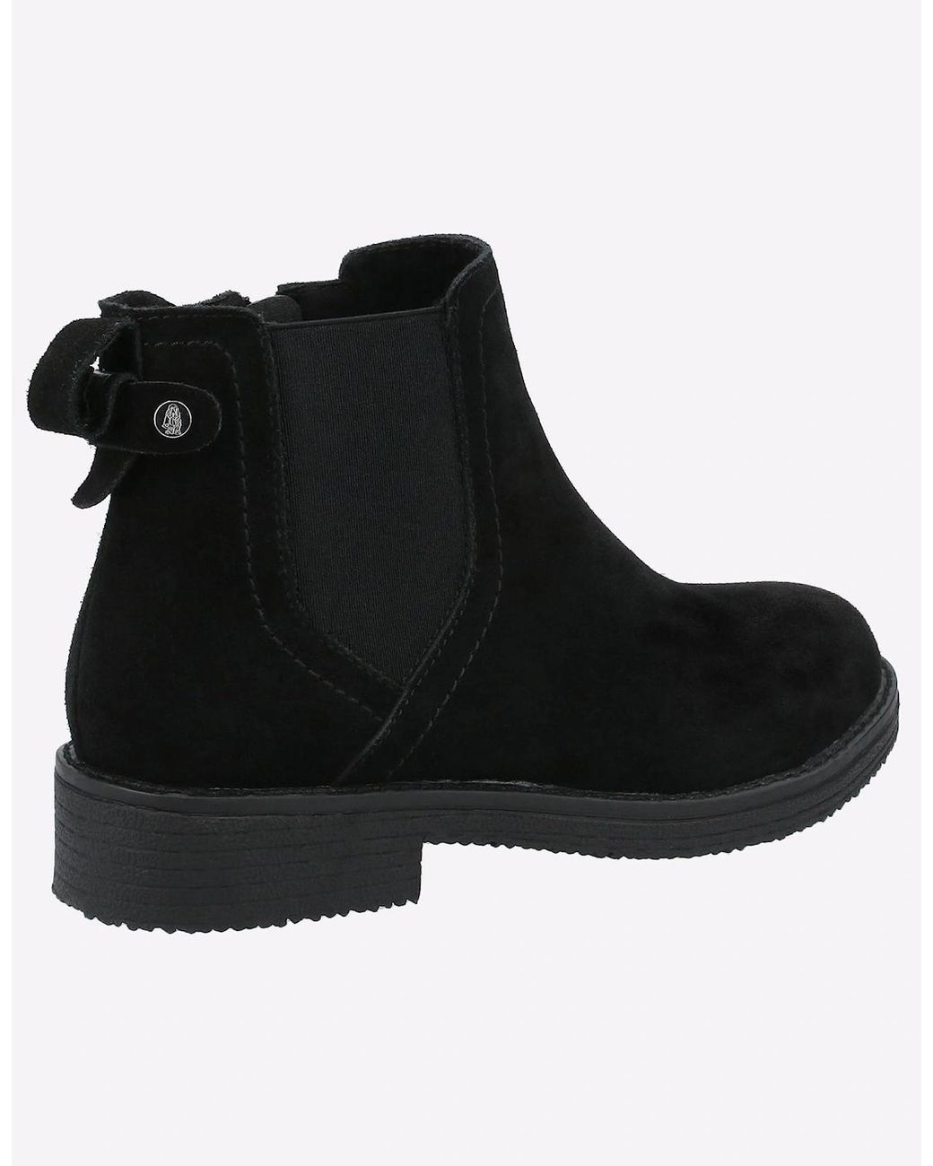 Hush Puppies Black Maddy Memory Foam Leather Boots