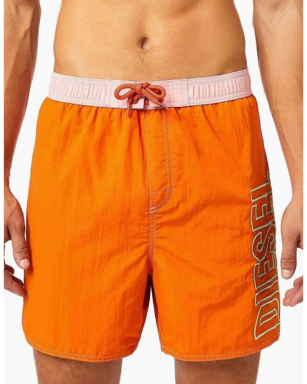 DIESEL Orange Bmbx Wave Swim Short for men