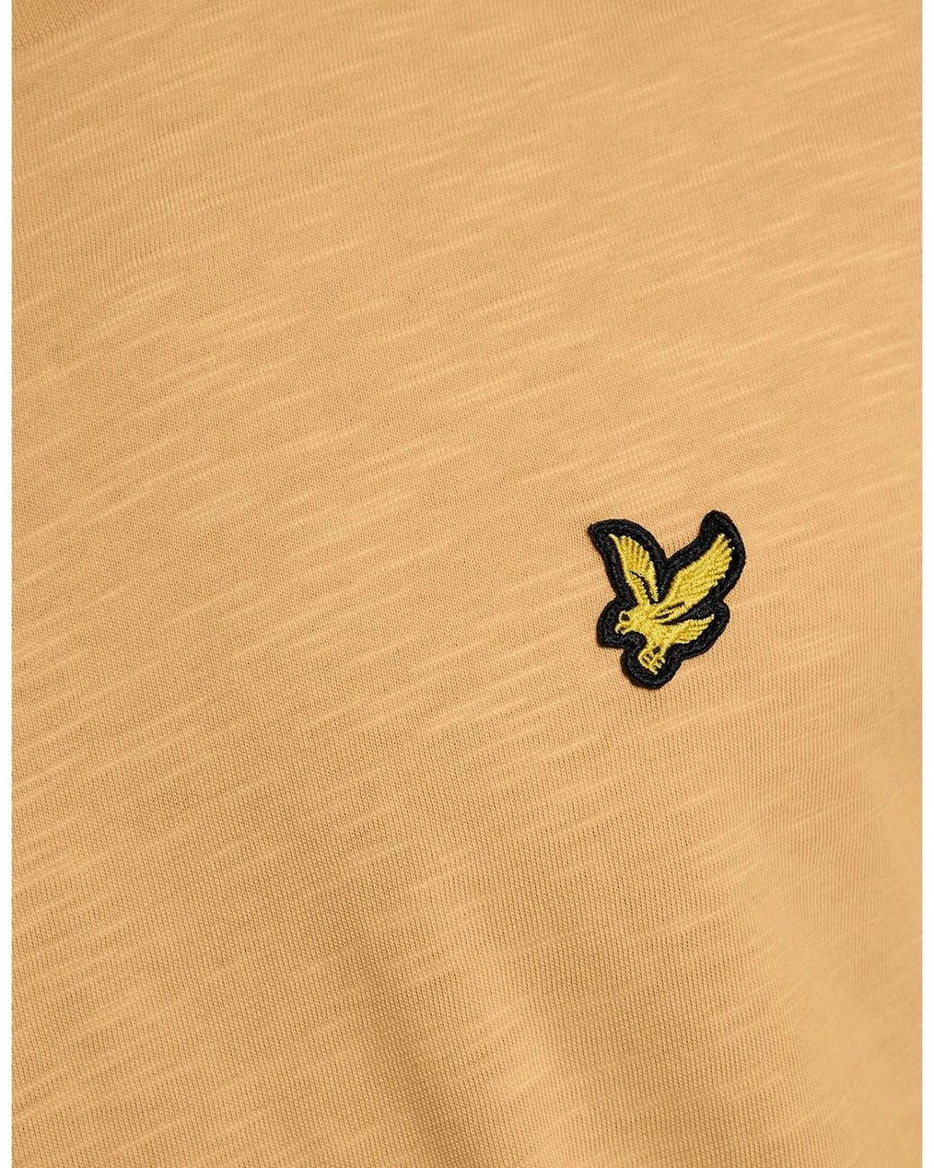 Lyle & Scott Blue Fine Cotton Slub T-Shirt for men