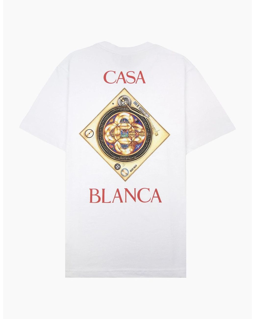 Casablanca White Plafond Orne De Musique T-Shirt Bright for men