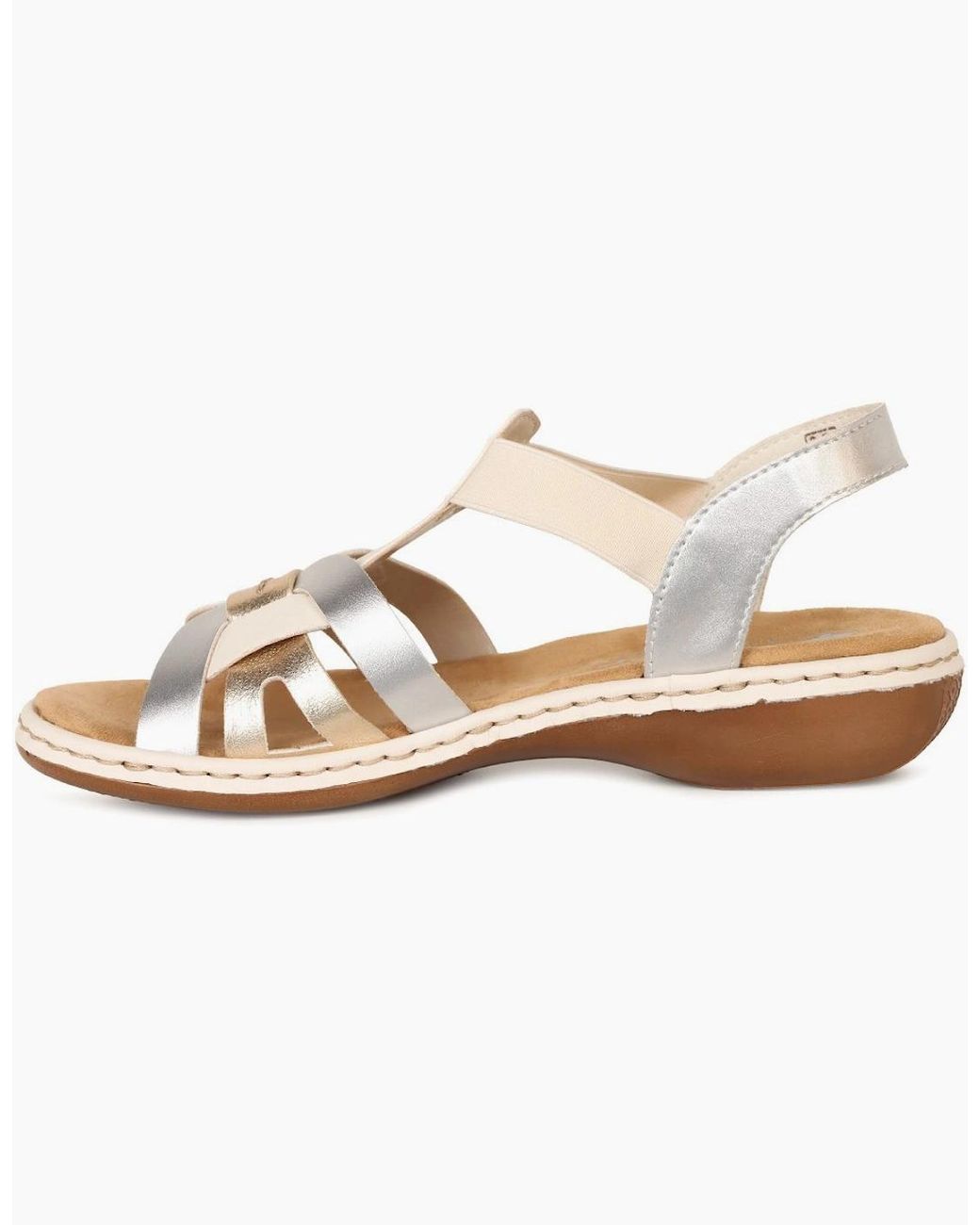 Rieker Metallic Globe Sandals