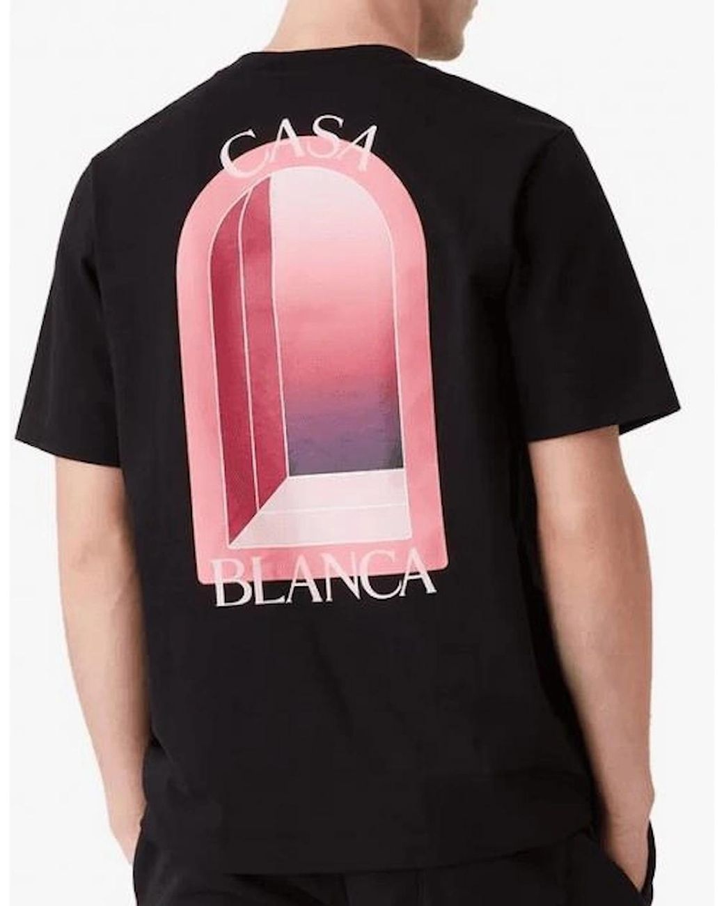 Casablanca Black Arches Logo Regular Fit T-Shirt for men
