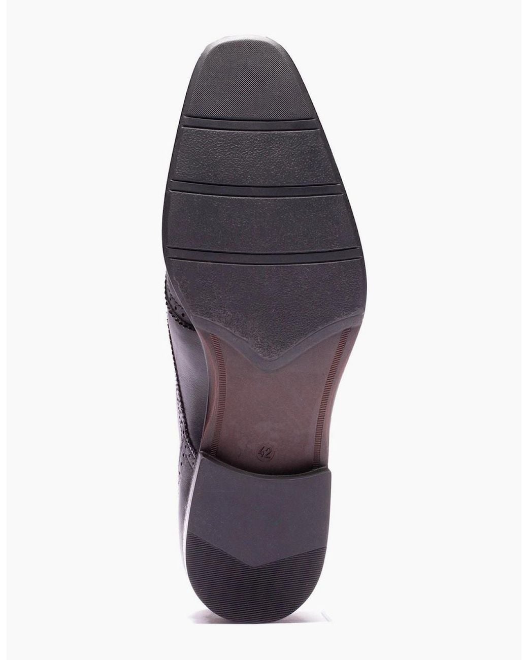 Base London Black London Sloane Leather Brogues Shoes for men