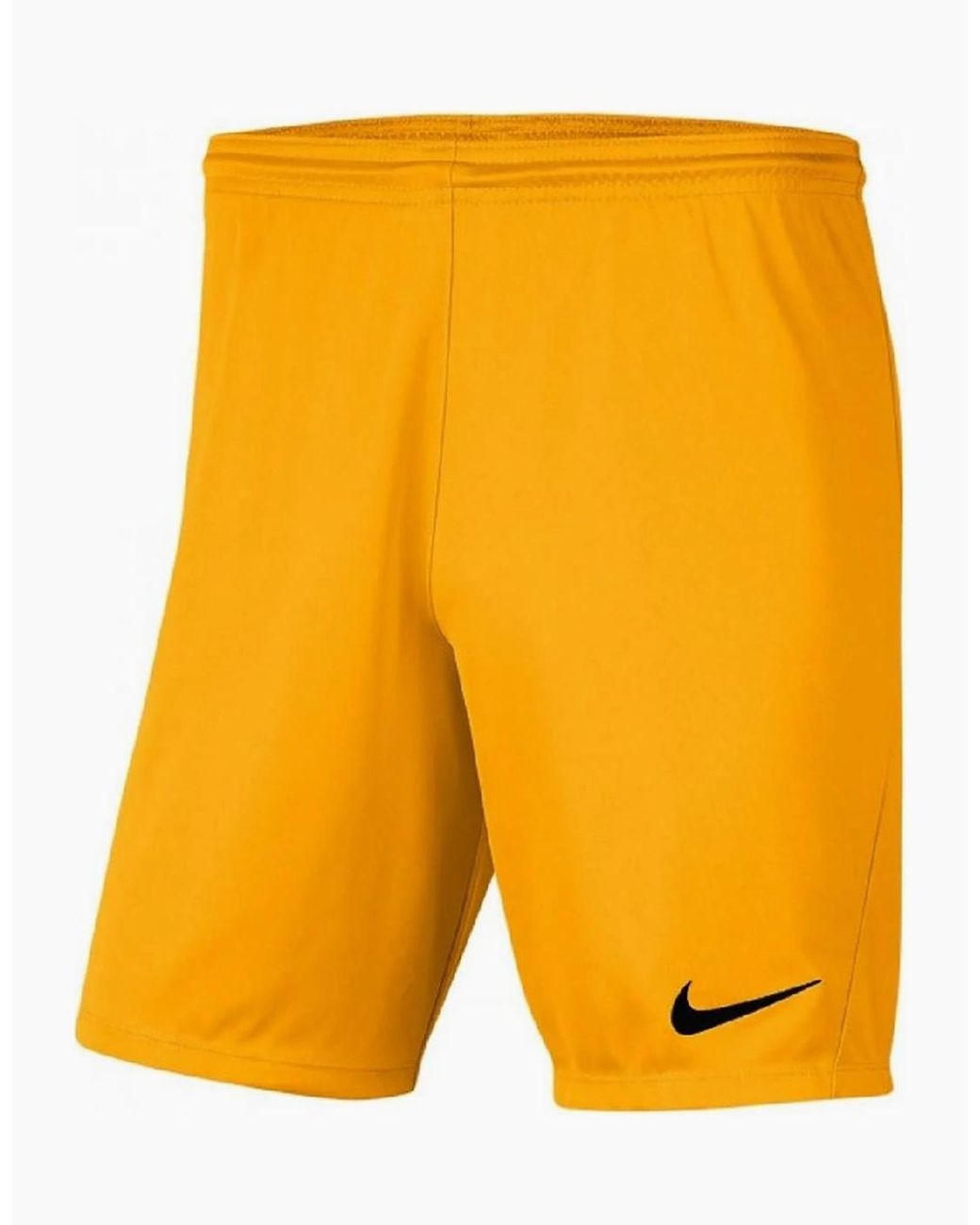 Nike Yellow Park Iii Dri Fit Slim Fit Football Shorts for men