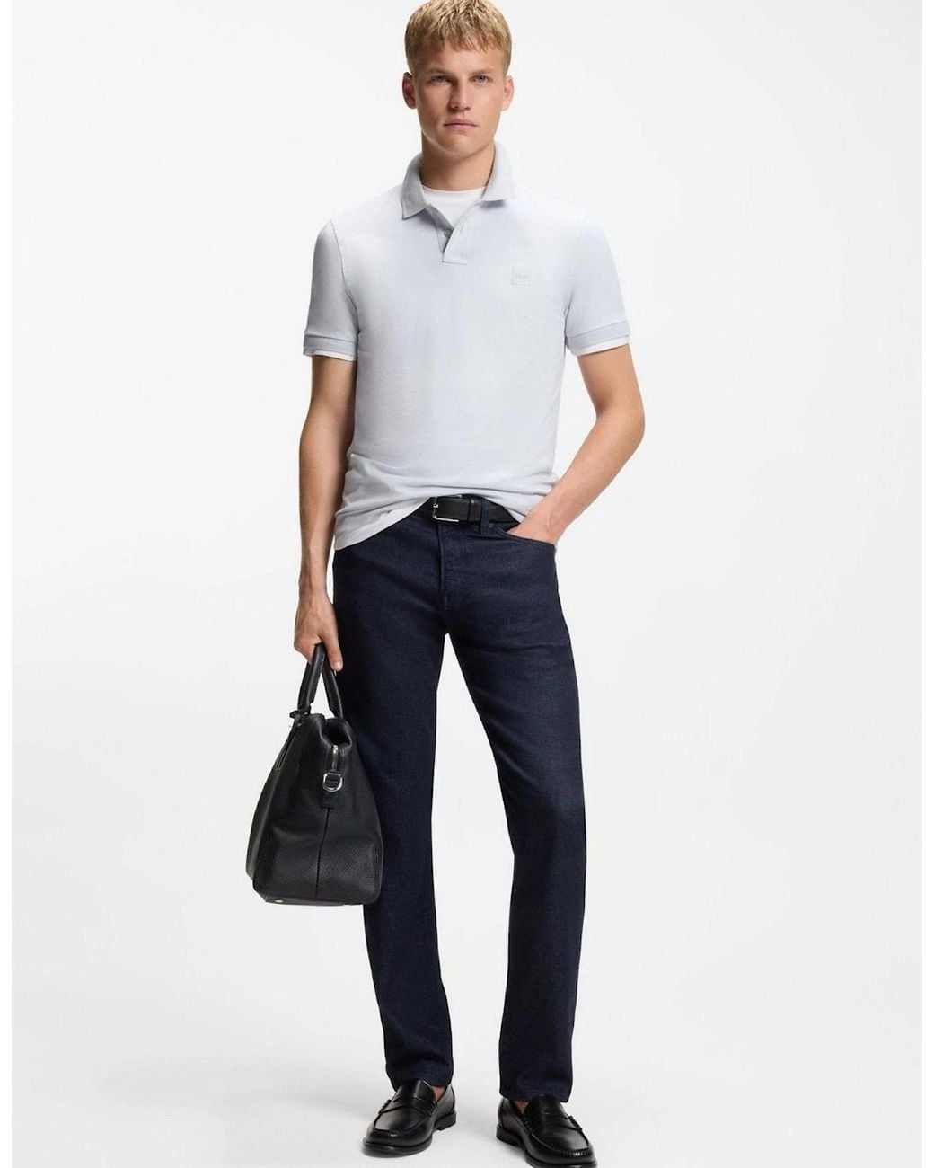Boss White Boss Slim Fit Passenger Polo Shirt Light Pastel