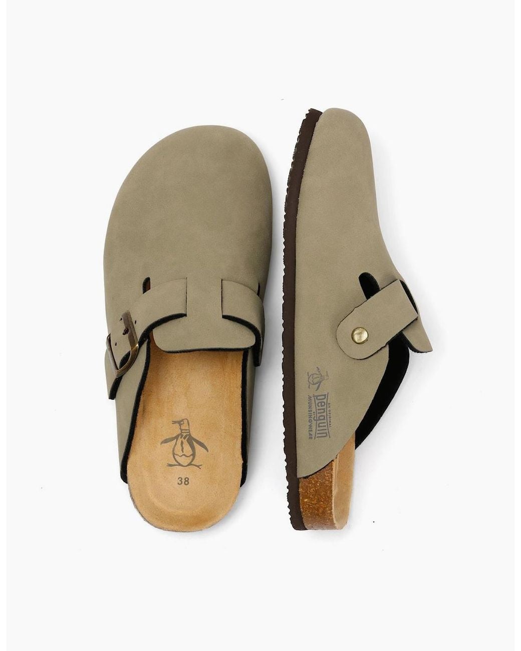 Original Penguin White Penguin Poppy Sand Mules