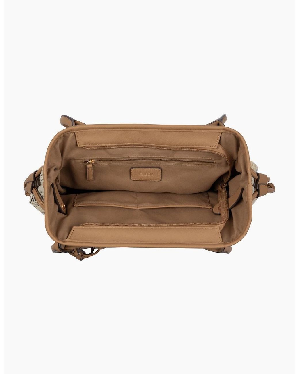 Gabor White Granada Denada Zip Shopper