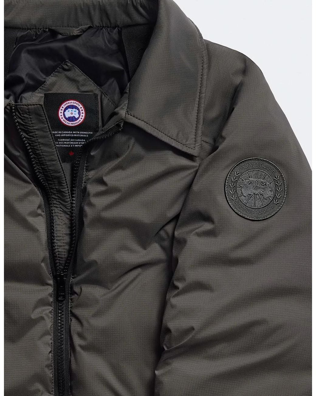 Canada Goose Gray Lodge Track Jacket Khaki for men