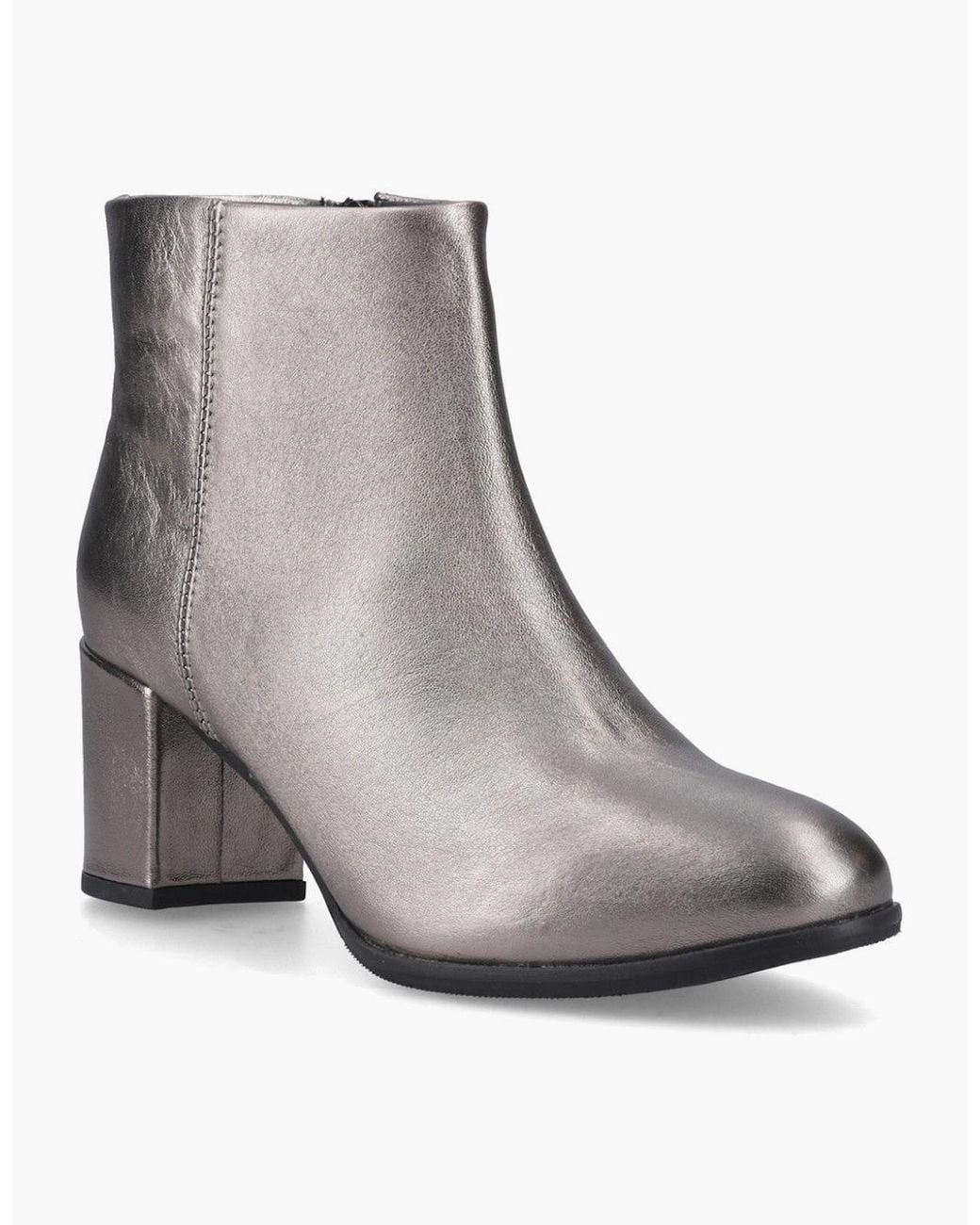 Hush Puppies Brown Claridy Boot Ankle Boots Metallic