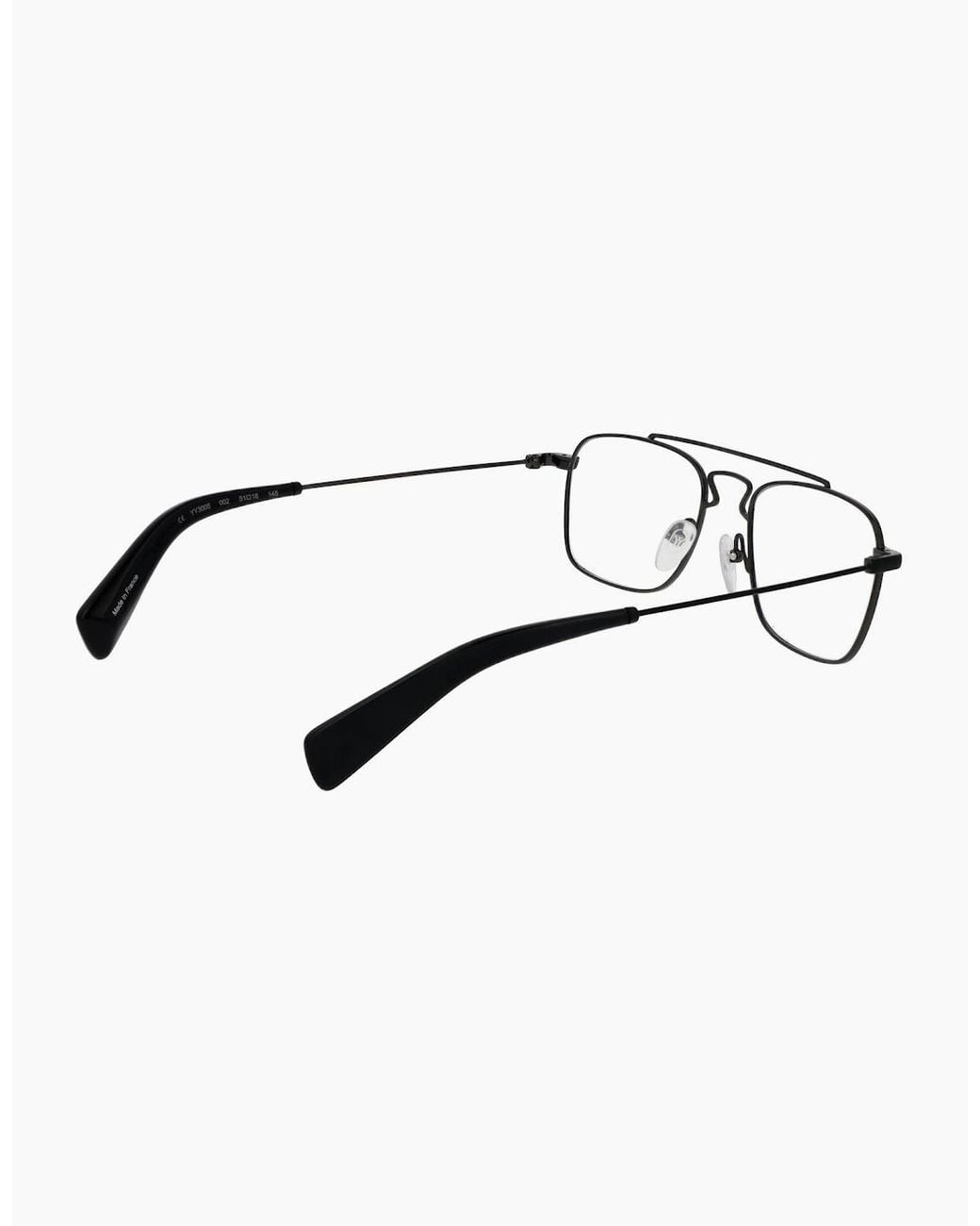 Yohji Yamamoto Black Optical Frame Yy3005 002 51 for men