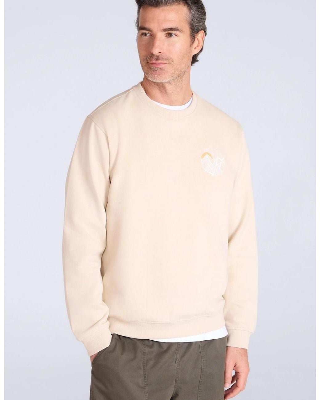 Mountain Warehouse Blue Mountain Crew Neck Sweatshirt for men