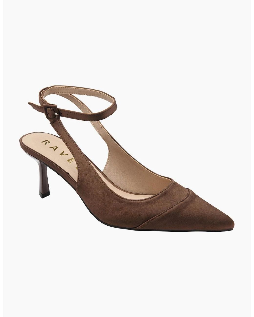 Ravel Brown Catrine Slingback Court Shoes
