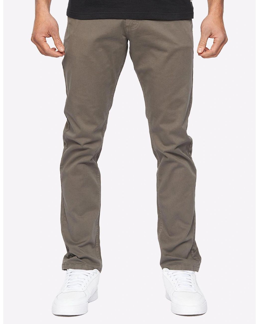 Duck and Cover Gray Duck And Cover Moretor Chinos for men