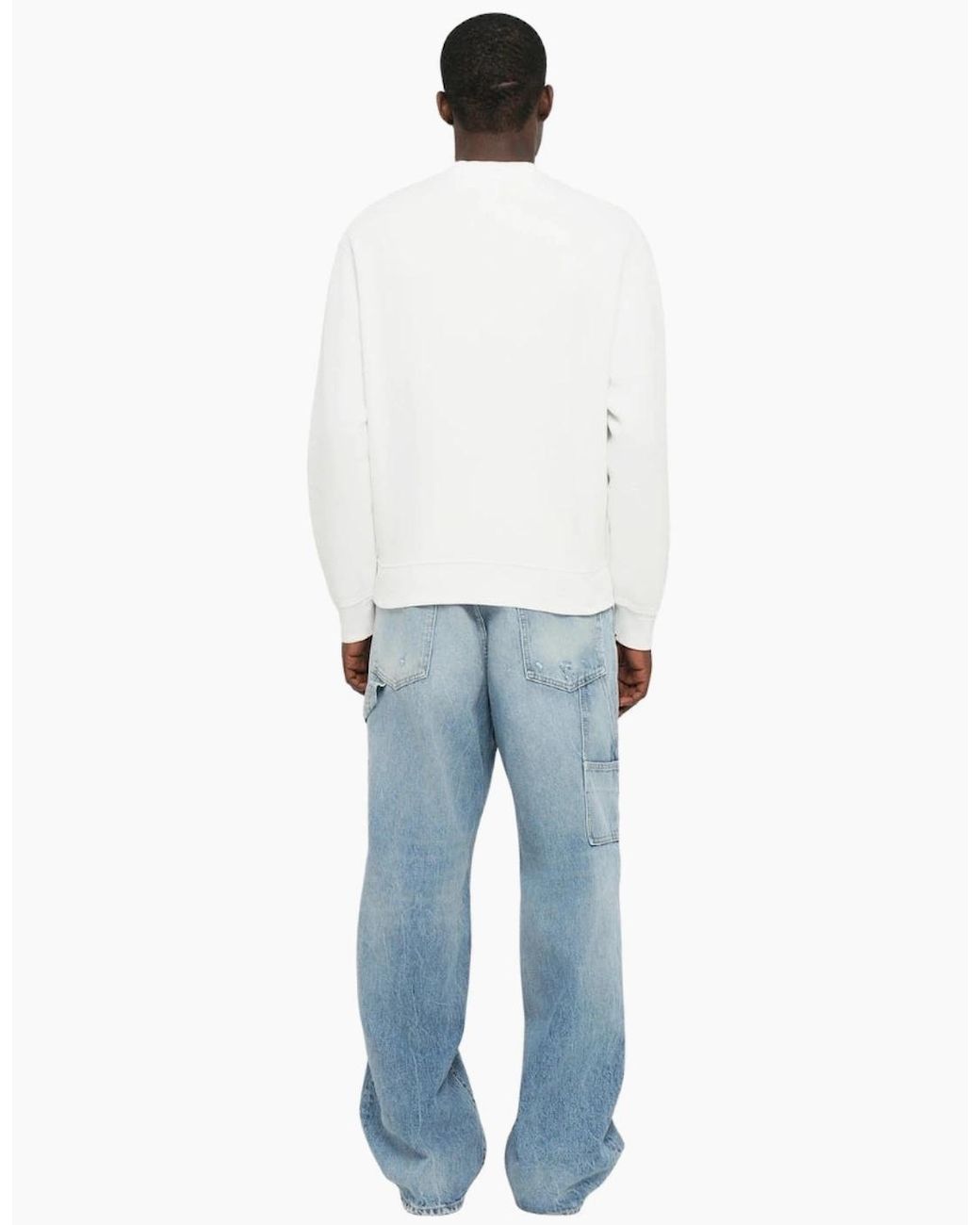 DSquared² White Cool Fit Milano Crew Neck Jumper for men