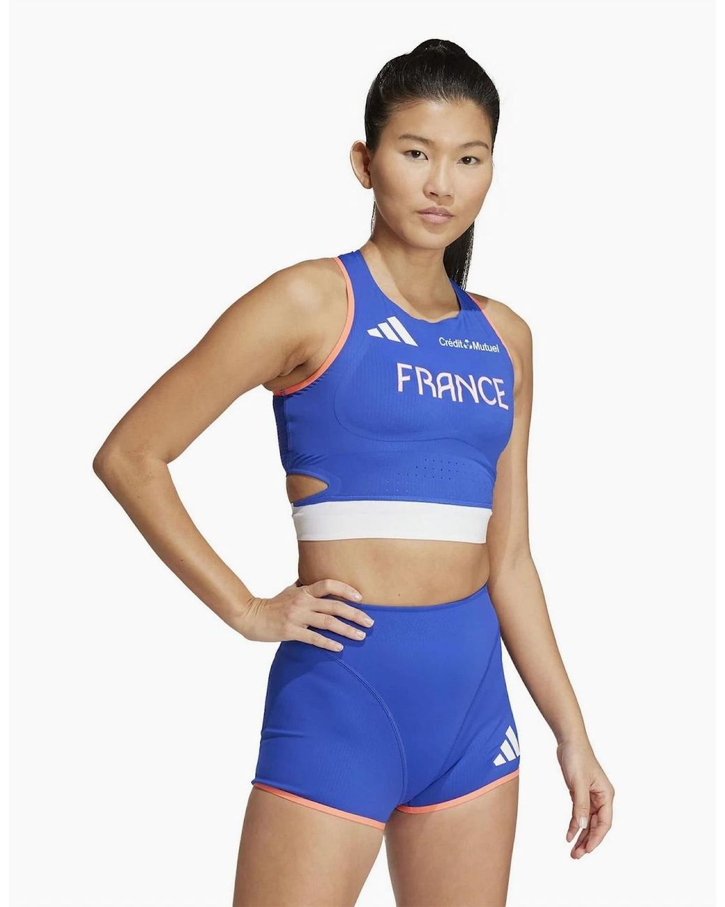 Adidas Blue Team F Crop W Gym Vest