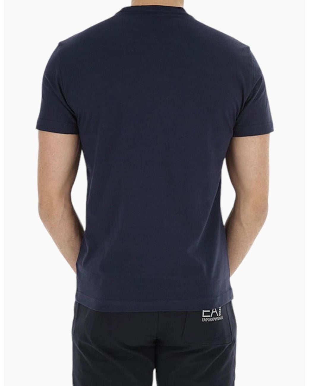 Armani Blue Ea7 3Zpt45 Cotton T-Shirt Emporio Summer Tops Tees