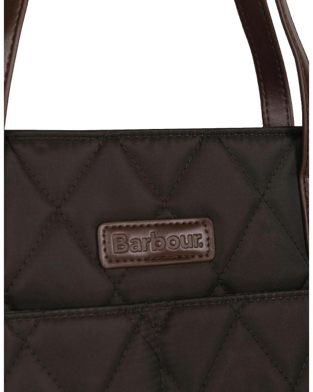 Barbour Black Quilted Tote Bag
