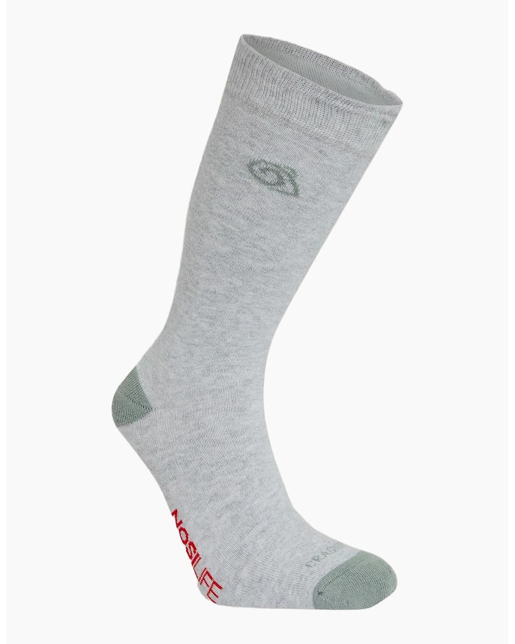 Craghoppers White Adult Insect Repellent Socks