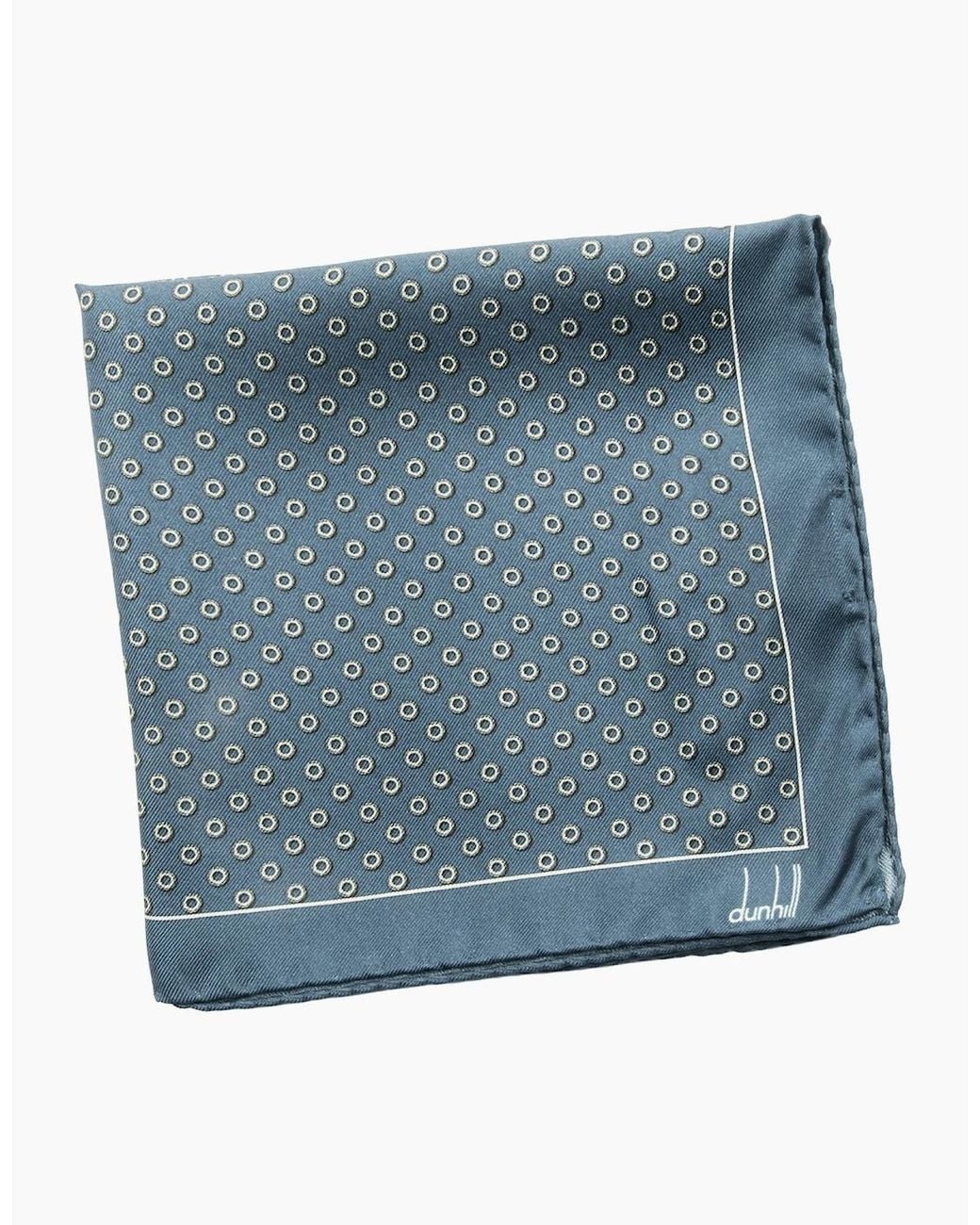 Dunhill Blue Pocket Square for men