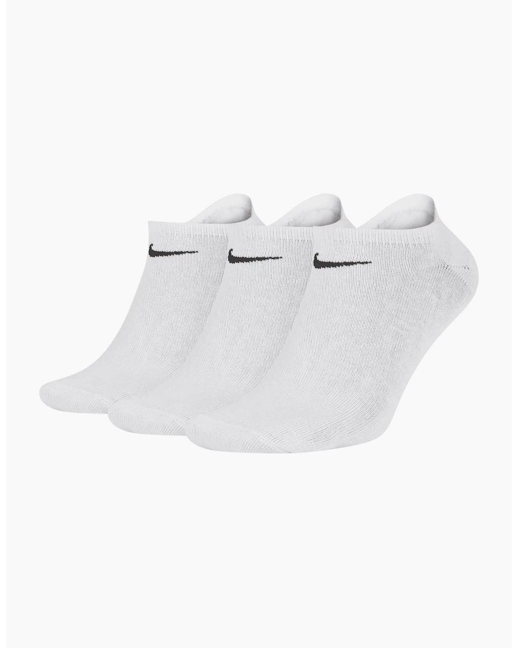 Nike White Lightweight No Show Socks