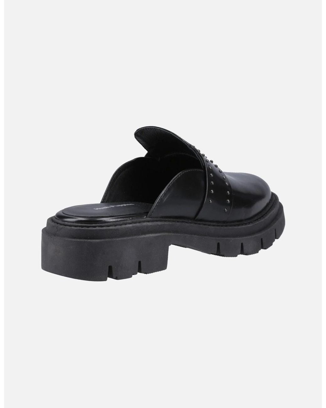Hush Puppies Black Nicole Studded Mule Slip On Shoes