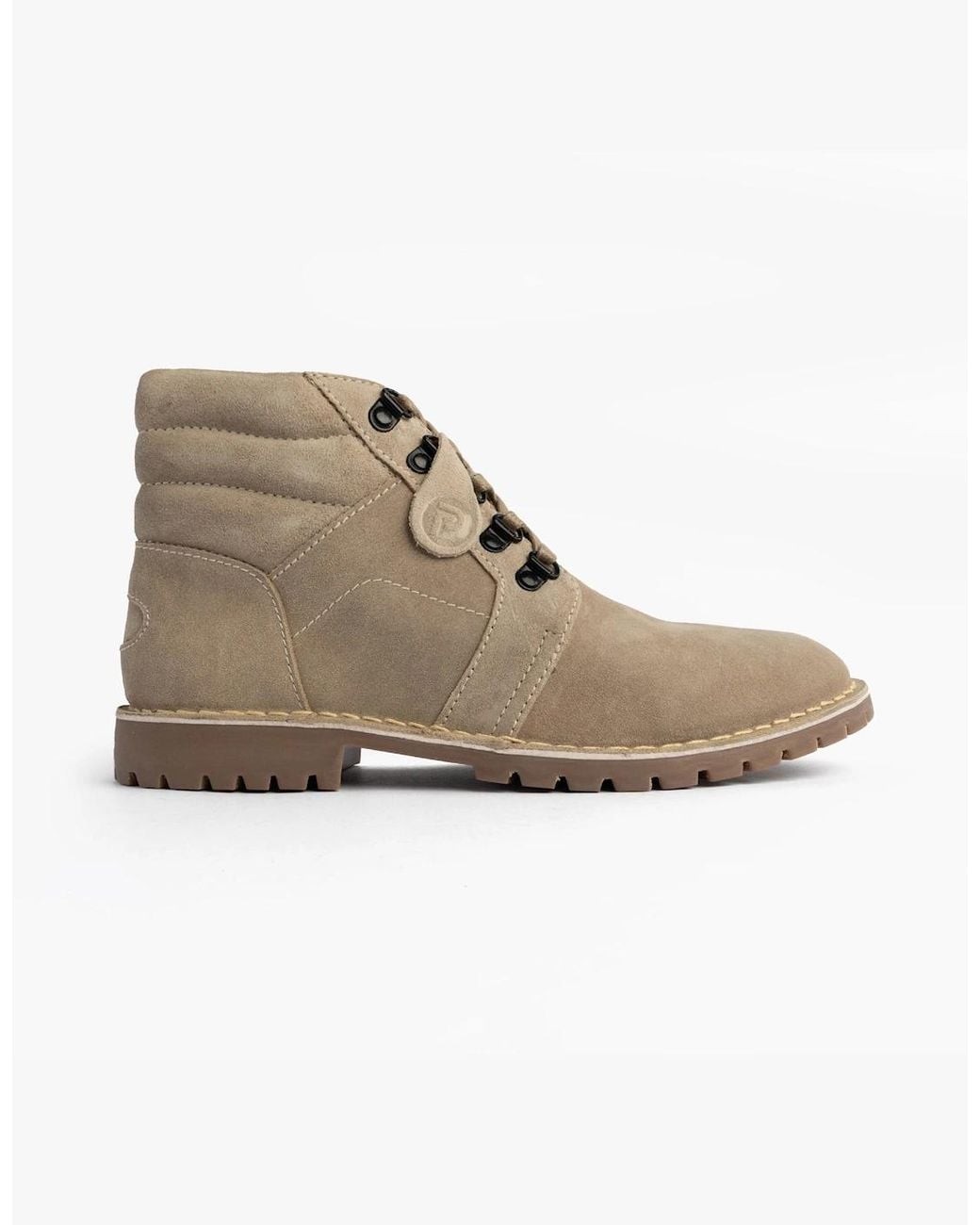 Popps Natural Trooper Desert Boots Taupe for men