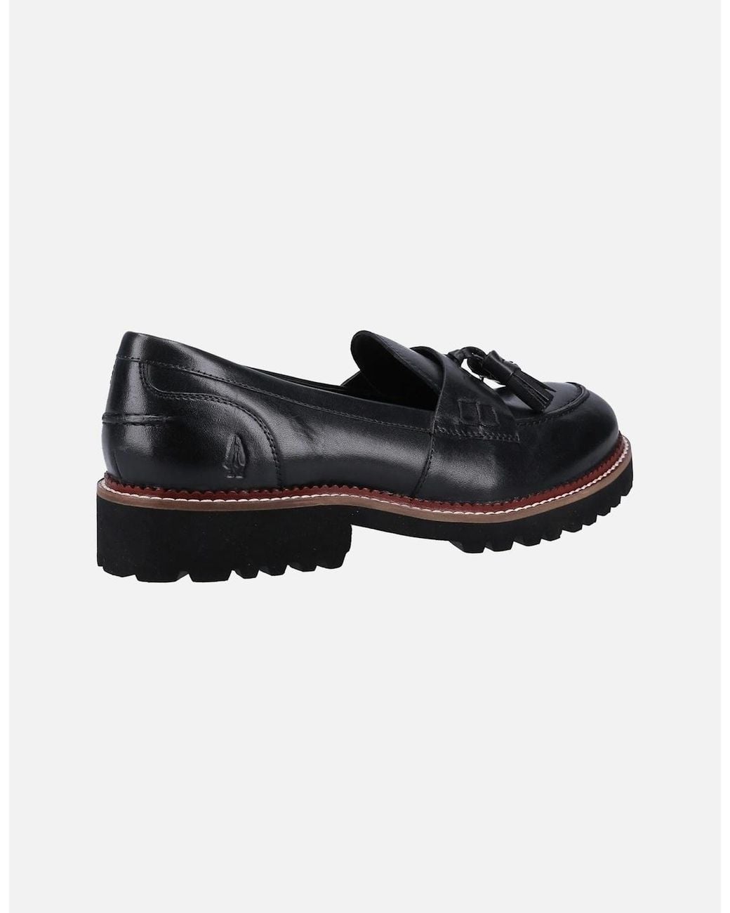 Hush Puppies Black Ginny Leather Loafers
