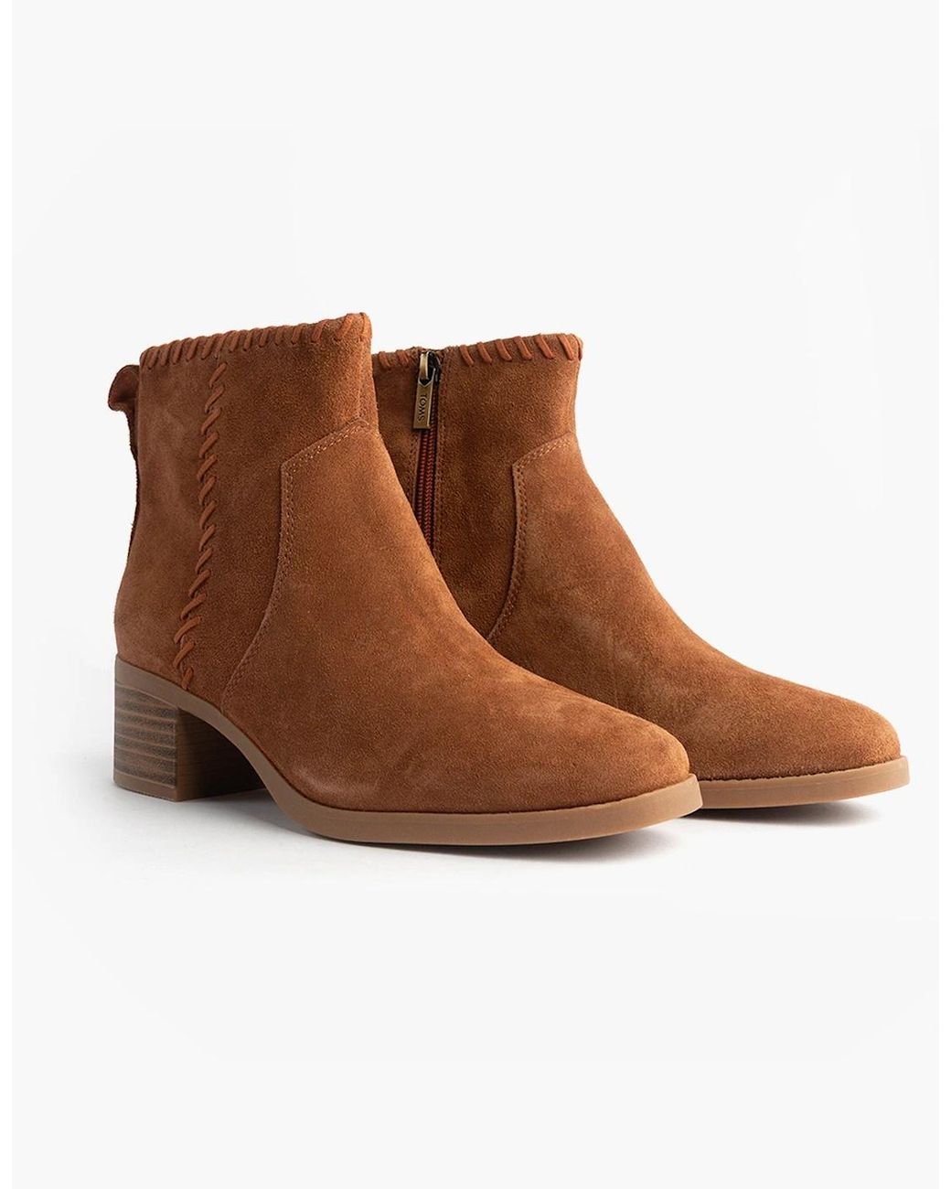 TOMS Brown Delilah Ankle Boots