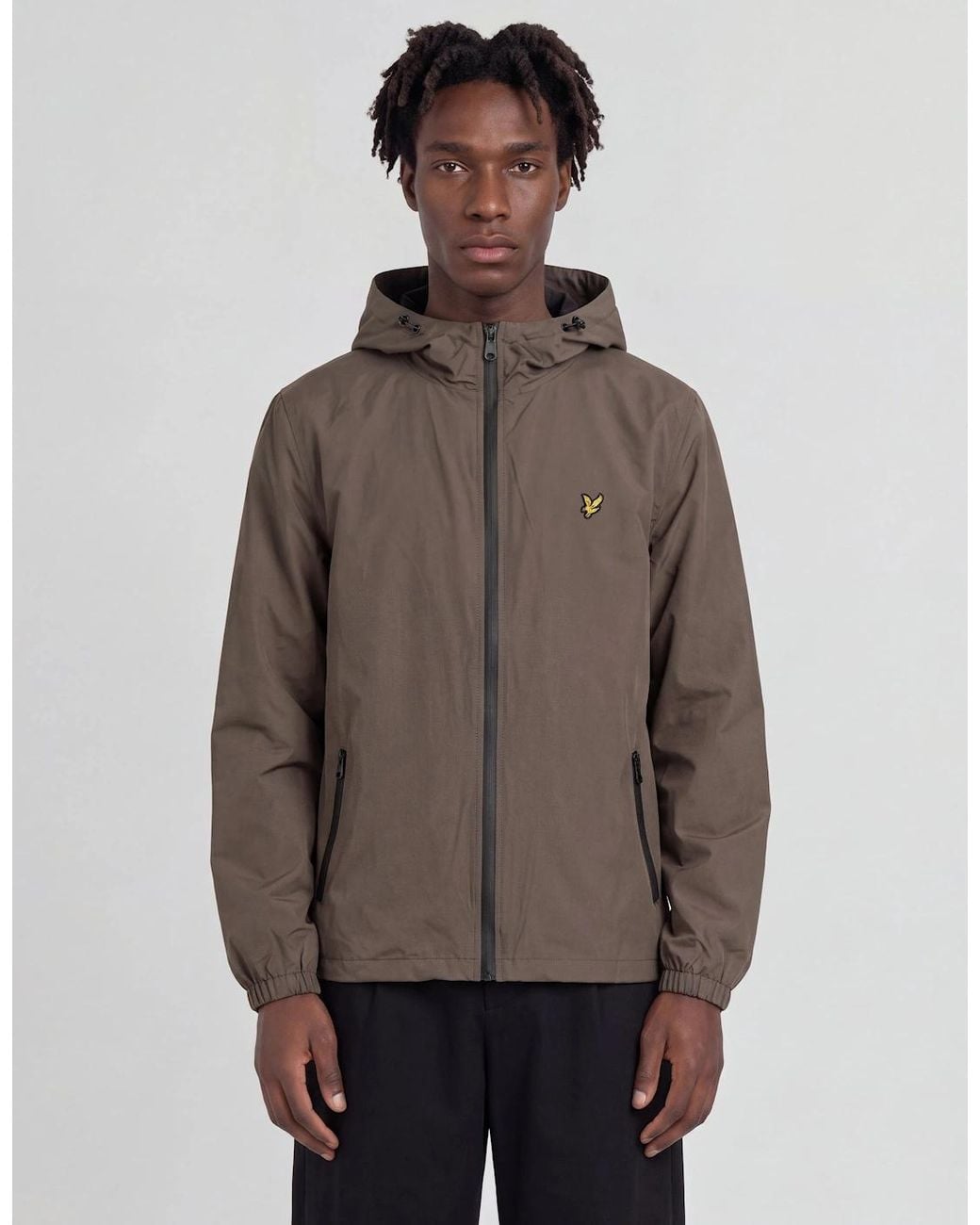 Lyle & Scott Brown Active Technical Windbreaker Jacket for men