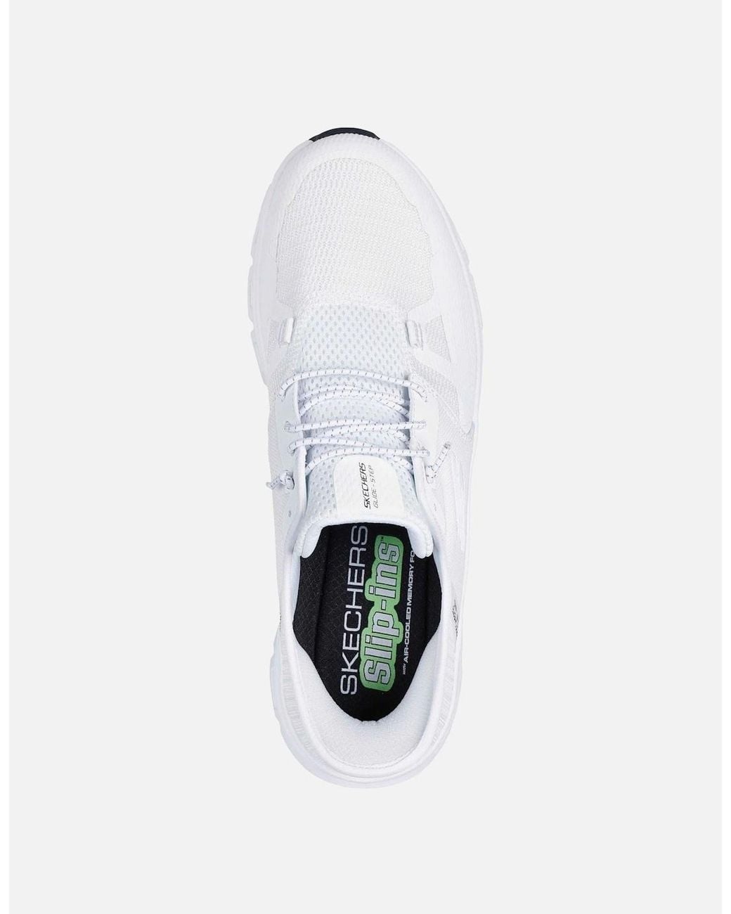 Skechers White Glide-Step Pro Textile Standard Trainers for men