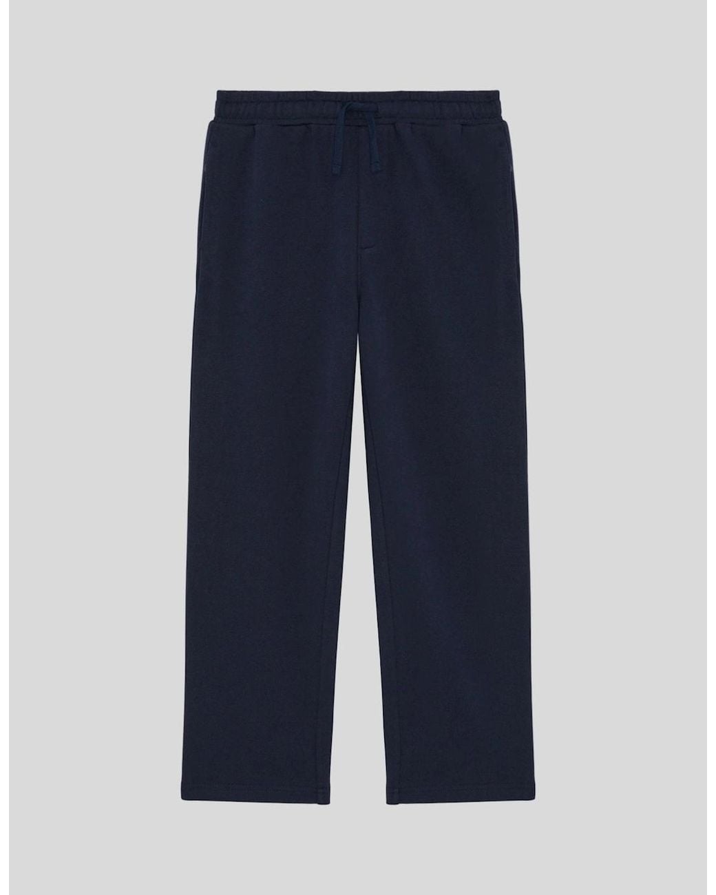 Lyle & Scott Blue Straight Leg Cotton Joggers for men