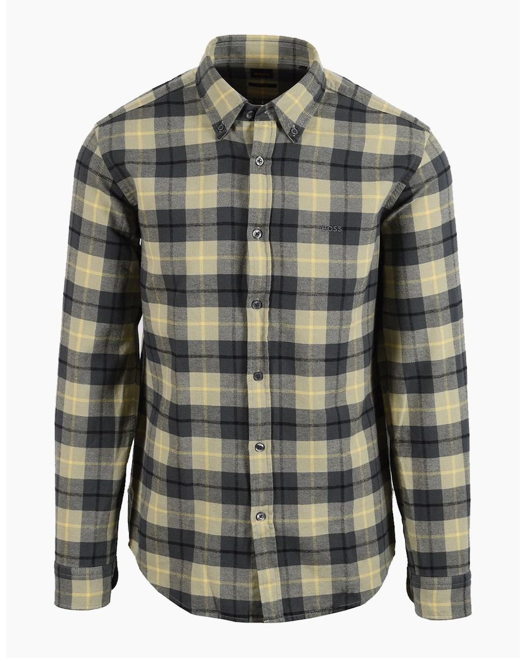 Boss Gray Boss Boss Rickert Shirt Open for men
