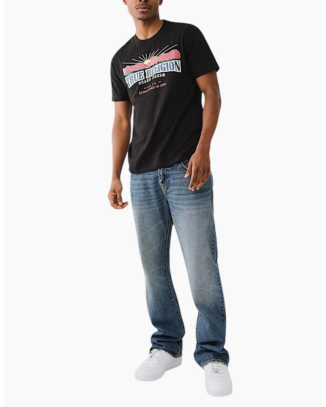 True Religion Black 700032 T Shirts for men