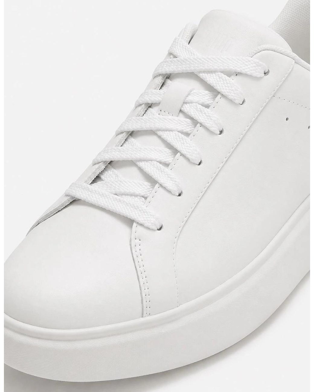 Fitflop White Rtg Leather Lace Up Casual Trainers Urban