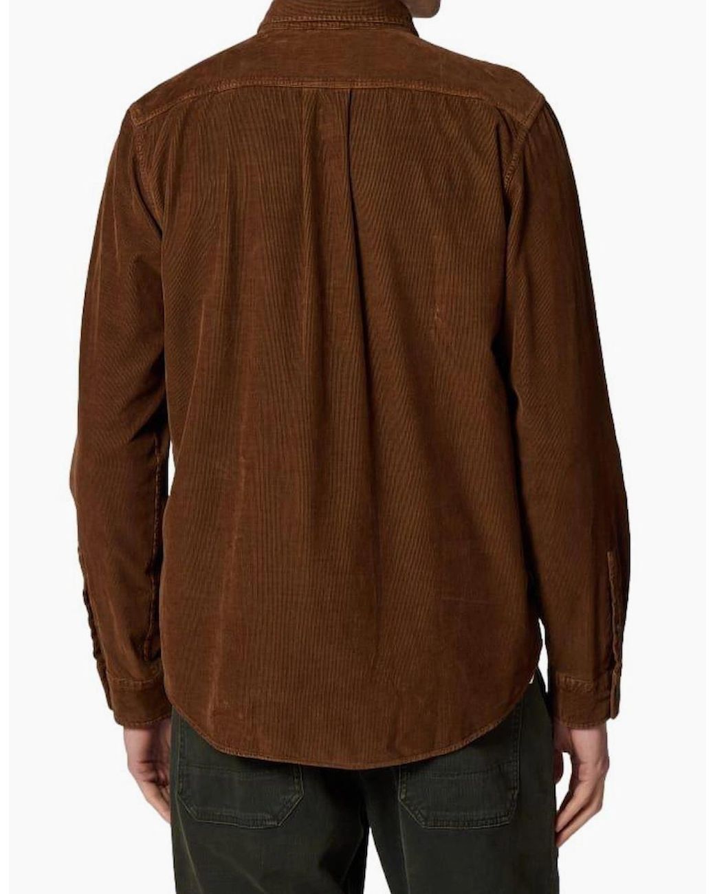 Paul Smith Brown Ps Casual Fit Cord Shirt 68 for men