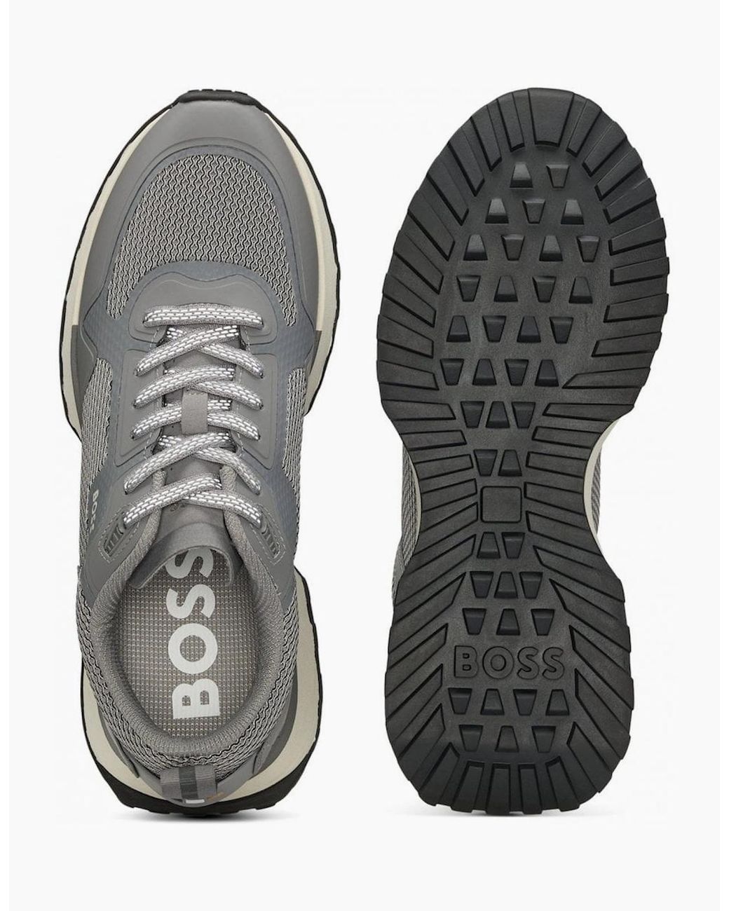Boss Gray Jonah Runn Trainers for men