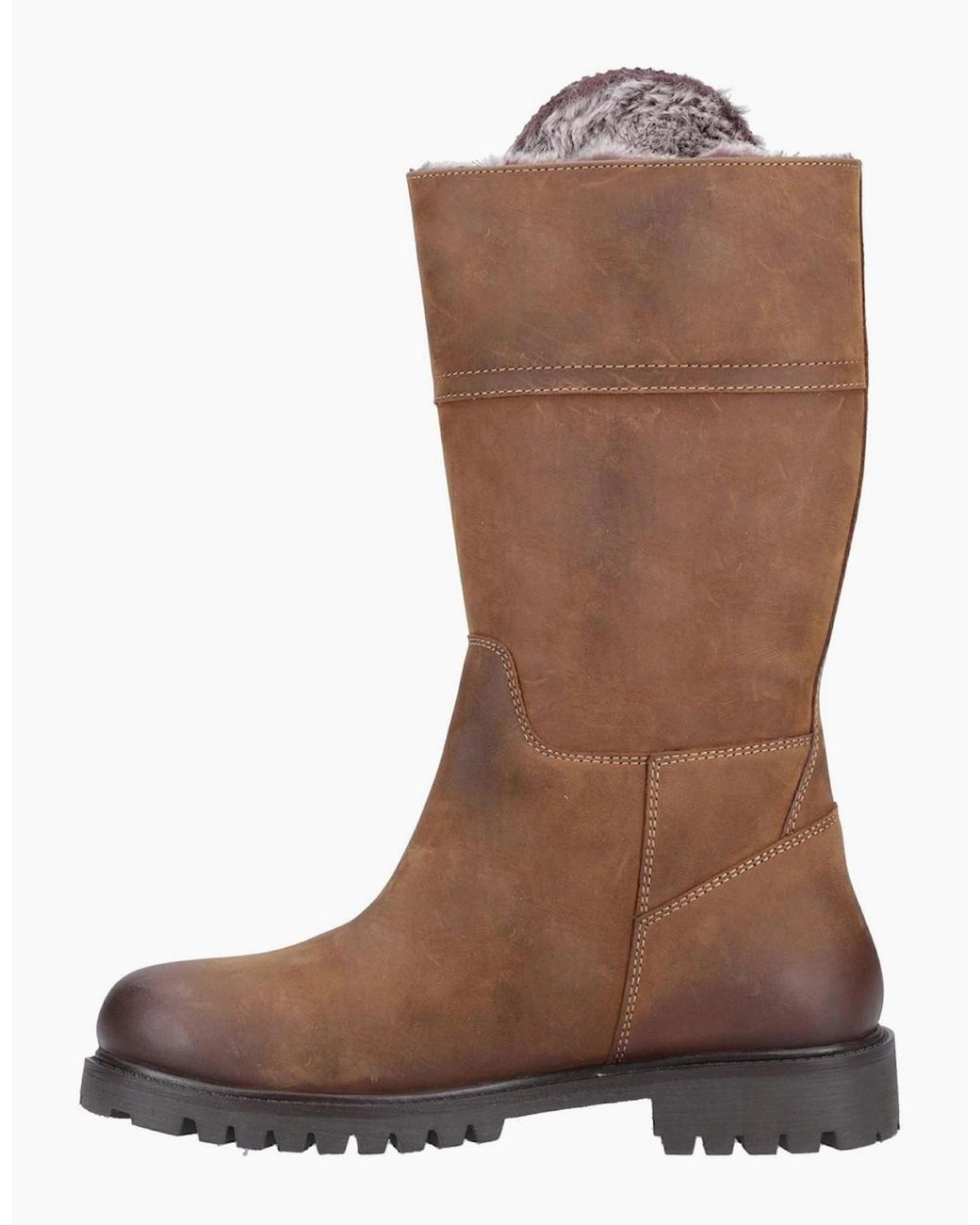 Cotswold Brown Bushcombe Waterproof Mid Boots Tan