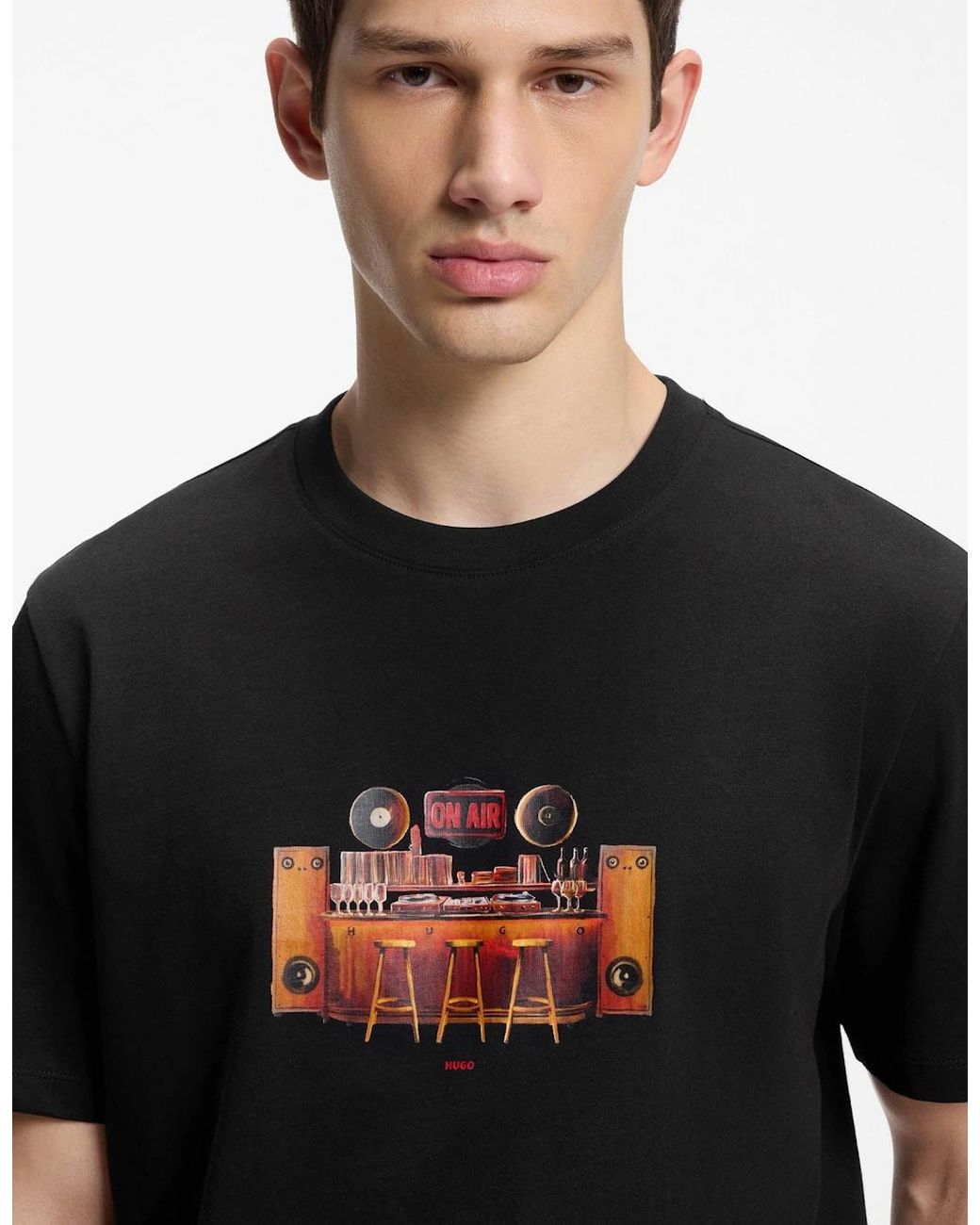 Boss Black Hugo Durectee Graphic T-Shirt for men