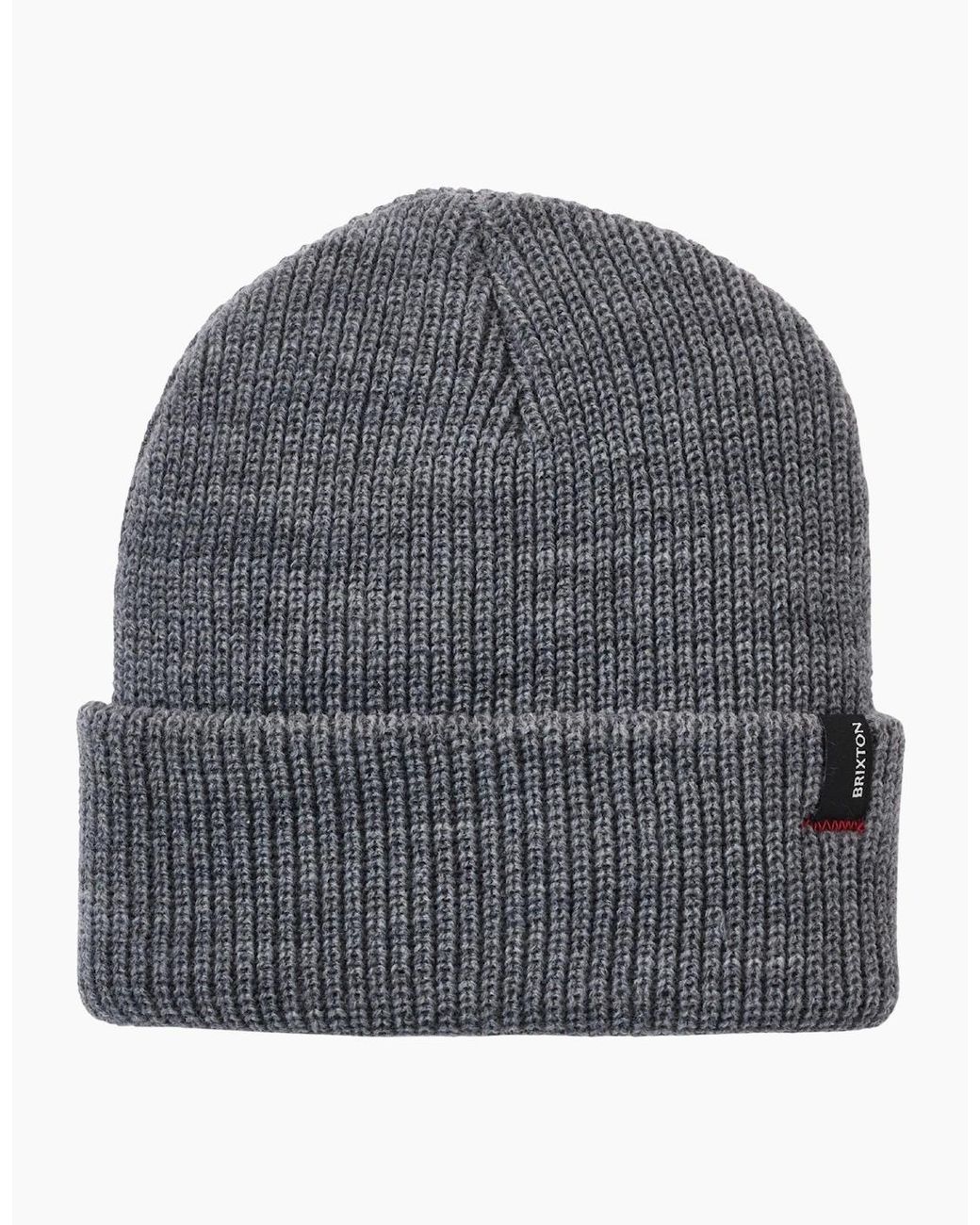 Brixton Gray Heist Rib Knit Beanie for men
