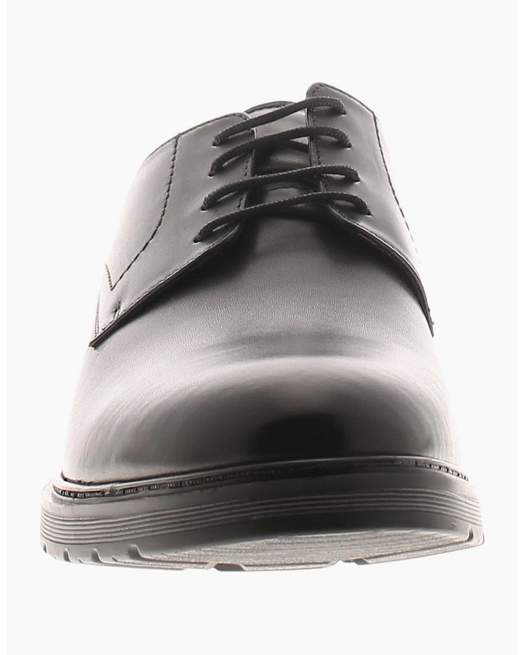 Rockstorm Black Smart Shoes Saxon Leather Lace Uk Size for men