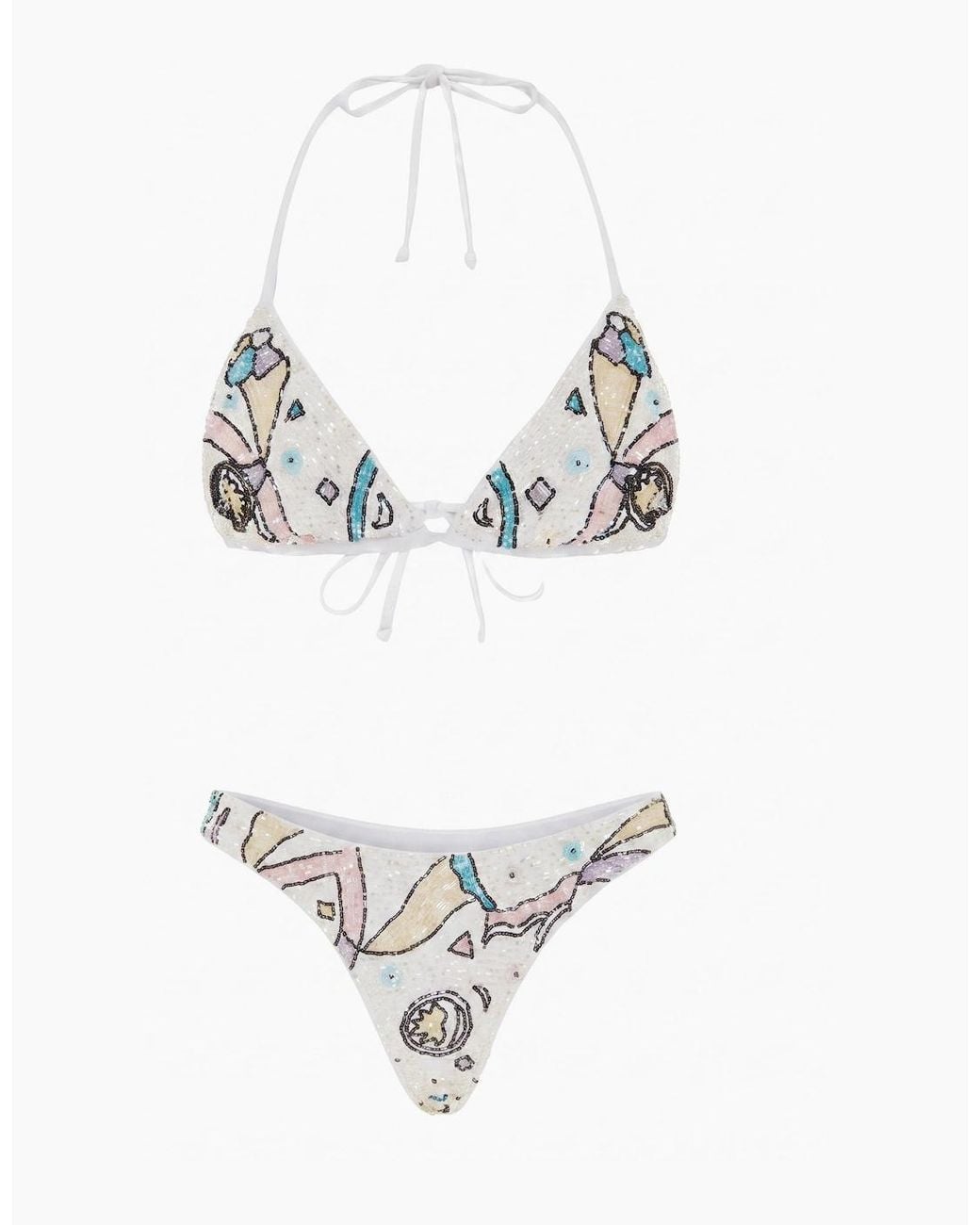 Oceanus Black Simmi Bikini Top